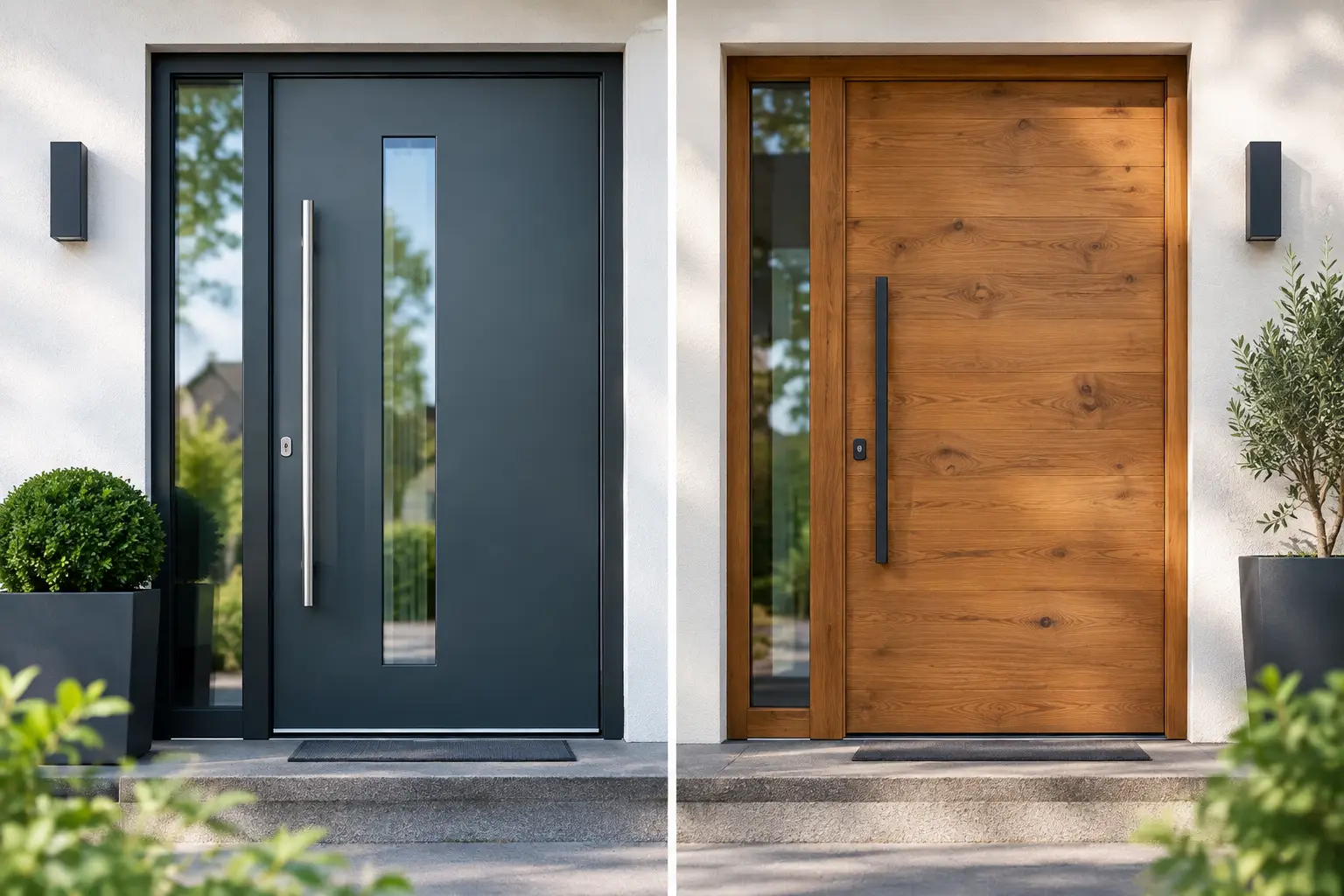 Alu Haustür oder Holztür - was passt besser?