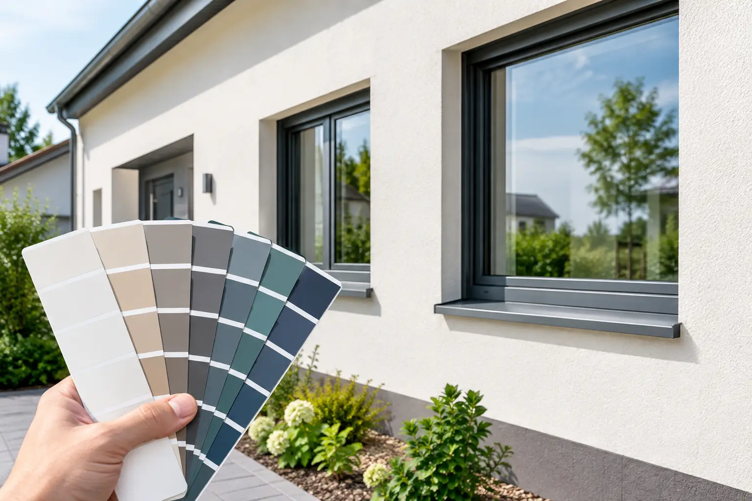 Welche Fensterfarbe passt zur Hausfassade?