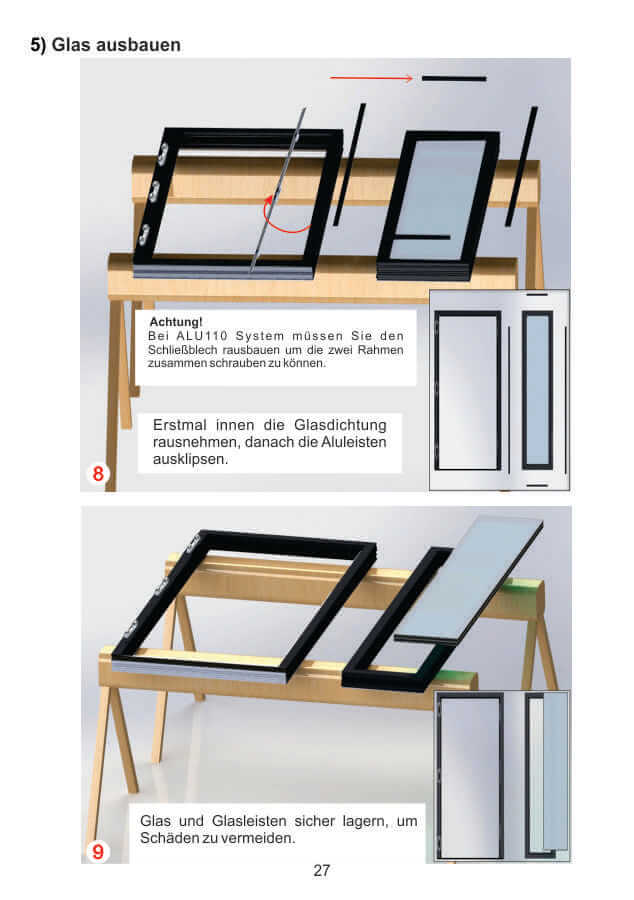 Seitenteil Monatage ALU90,ALU105 und ALU110 - 2