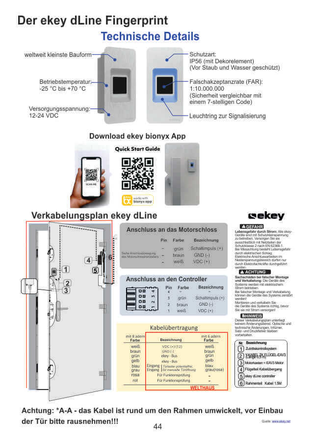 Ekey Fingerdruck